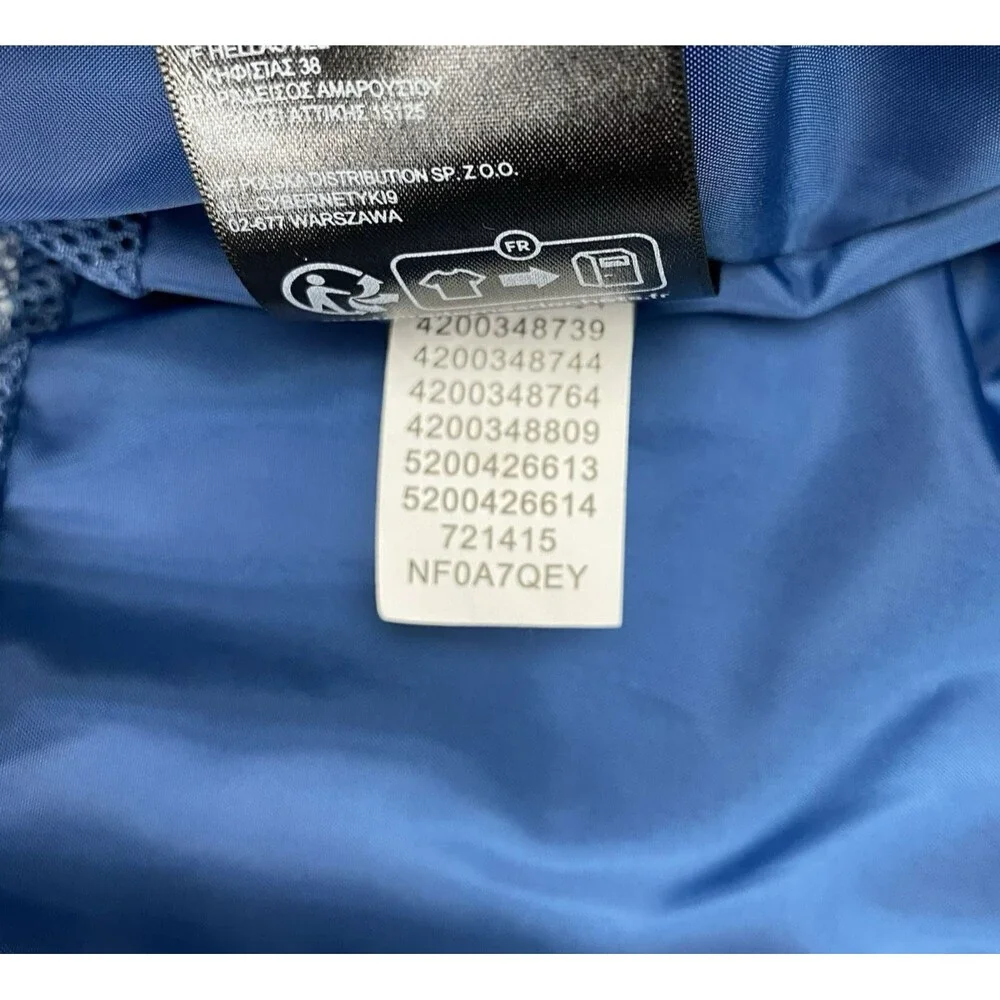 The North Face Antora DryVent Rain Jacket Hooded Blue Black Mens XL Waterproof